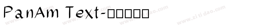 PanAm Text字体转换